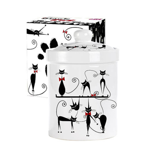 6922-12 Ємність для сипучих продуктів 700мл "Чорна кішка" (24) - фото