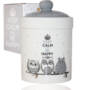 6923-18 Ємність для сипучих продуктів 990мл "Совушки"(16) - фото