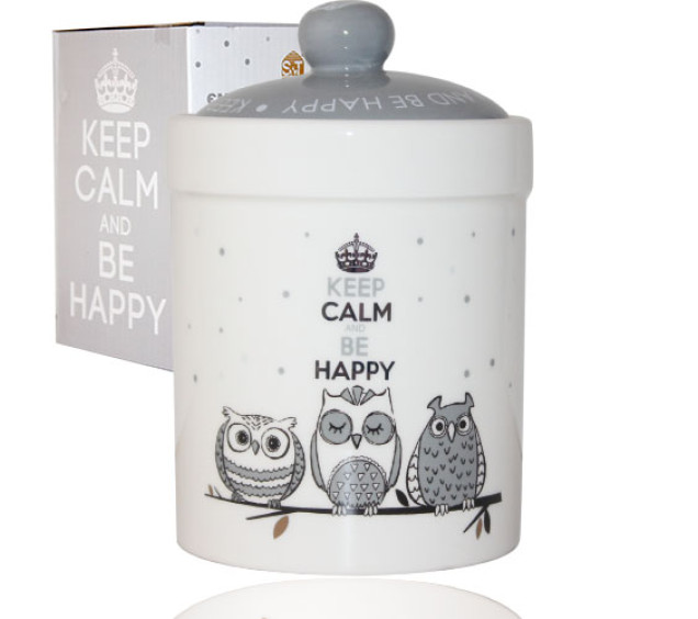 6923-18 Ємність для сипучих продуктів 990мл "Совушки"(16) - фото