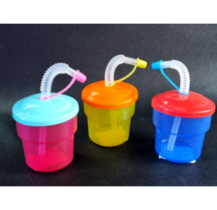 7-587 Склянка дитяча з трубочкою 0.26 л - фото