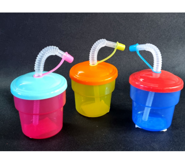 7-587 Склянка дитяча з трубочкою 0.26 л - фото