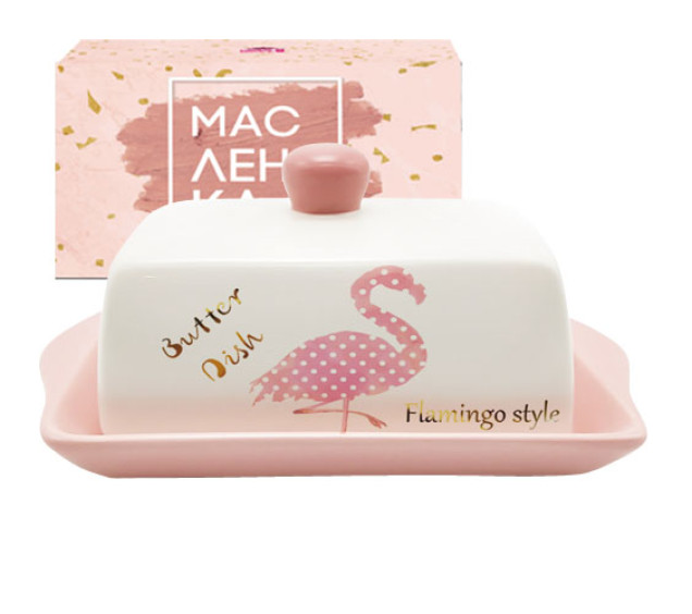 700-02-13 Масельничка "Фламінго" (розмір:20Х13; h-10,4) - фото