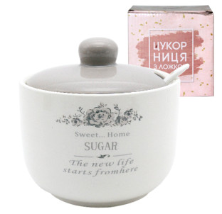 700-03-11 Цукорниця з ложкою 520мл "Розарій" (48) - фото