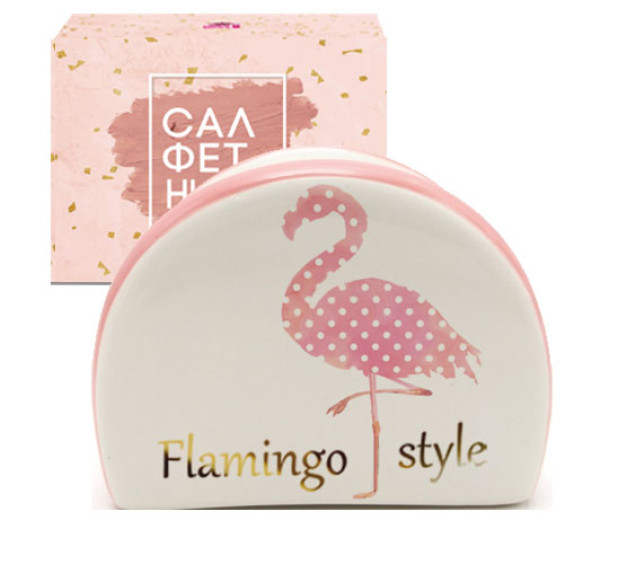 700-05-13 Серветниця "Фламінго" (довжина-10см, h-7см) - фото