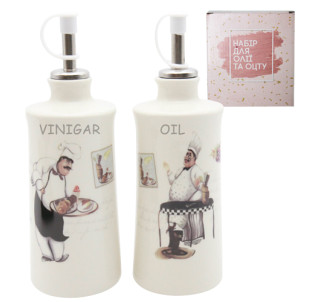 700-07-10 Набір 2пр пляшки для олії/оцту "Гурман" 320мл - фото