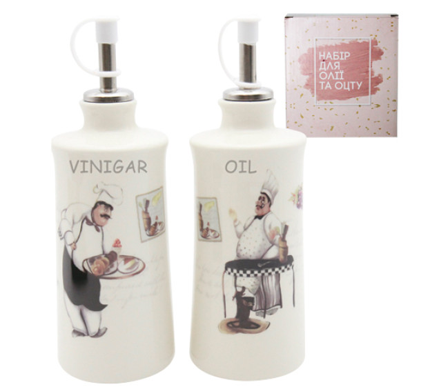 700-07-10 Набір 2пр пляшки для олії/оцту "Гурман" 320мл - фото