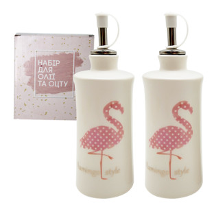 700-07-13 Набір 2пр пляшки для олії/оцту "Фламінго" 320мл - фото