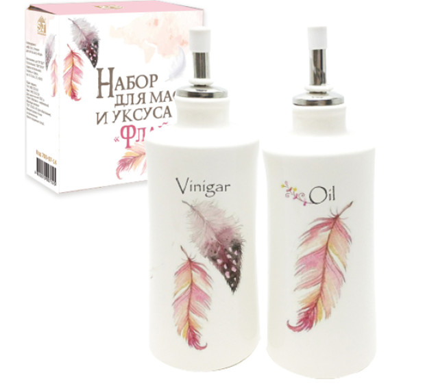 700-07-14 Набір 2пр пляшки для олії/оцту "Флай" 320мл - фото