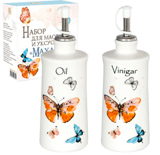 700-07-15 Набір 2пр пляшки для олії/оцту "Махаон" 320мл - фото