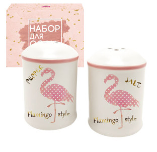 700-08-13 Набір для солі та перцю "Фламінго" 4,5*7см - фото