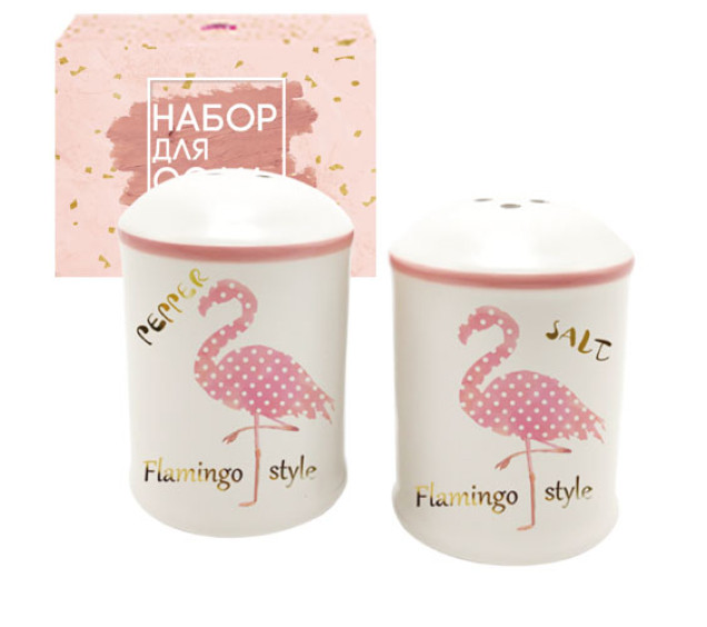 700-08-13 Набір для солі та перцю "Фламінго" 4,5*7см - фото