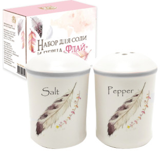 700-08-14 Набір для солі та перцю "Флай" 4,5*7см (48) - фото