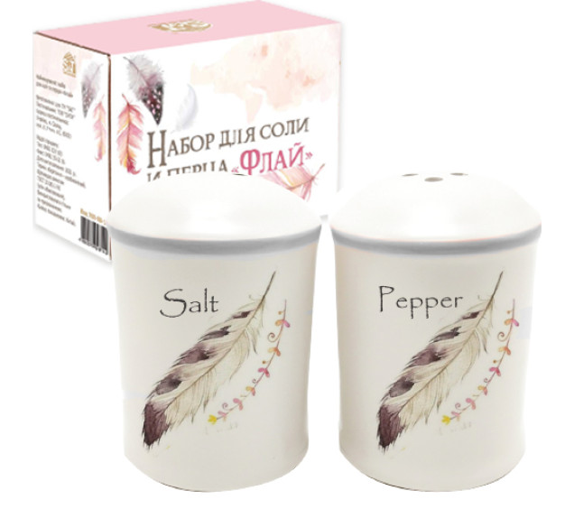 700-08-14 Набір для солі та перцю "Флай" 4,5*7см (36) - фото