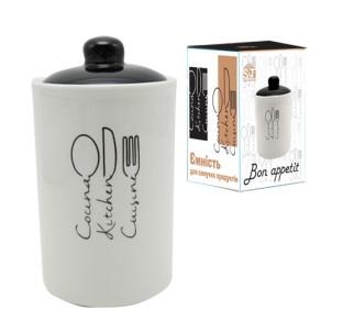 700-10-17 Ємність для сипучих продуктів 950мл "Bon appetit" - фото