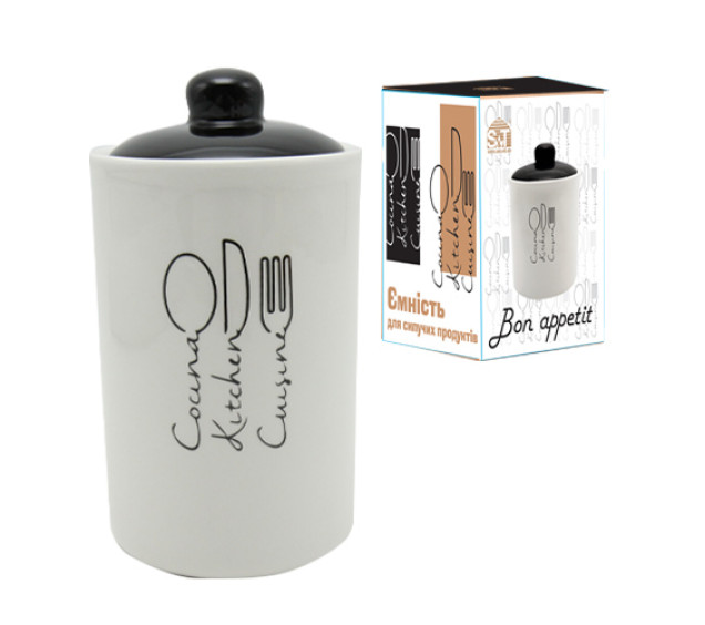 700-10-17 Ємність для сипучих продуктів 950мл "Bon appetit" - фото
