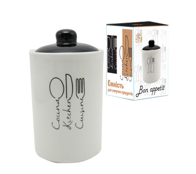 700-11-17 Ємність для сипучих продуктів 700мл "Bon appetit" - фото