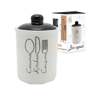 700-12-17 Ємність для сипучих продуктів 520мл "Bon appetit" - фото