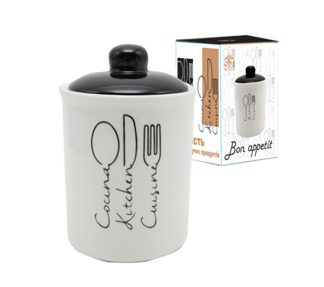 700-12-17 Ємність для сипучих продуктів 520мл "Bon appetit" - фото