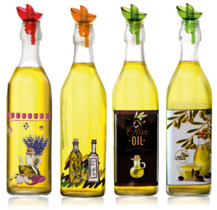 701-10 Пляшка для олії та оцту мікс 1л Прованс - фото