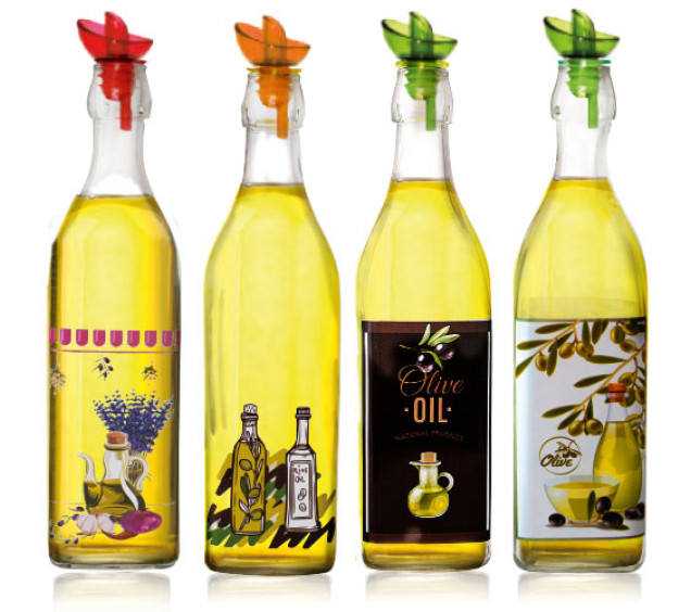 701-10 Пляшка для олії та оцту мікс 1л Прованс - фото