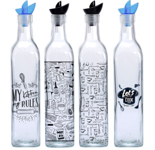 701-12 Пляшка для олії та оцту мікс 500мл Моя кухня - фото