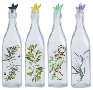 701-14 Пляшка для олії та оцту мікс 1л Греція - фото