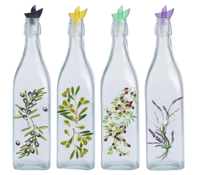 701-14 Пляшка для олії та оцту мікс 1л Греція - фото