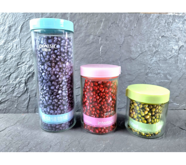 7014-01 Набір ємністей(1000 мл,580 мл,400 мл) - фото