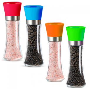 7032-3 Млинок для солі та перцю мікс 200мл 19см - фото