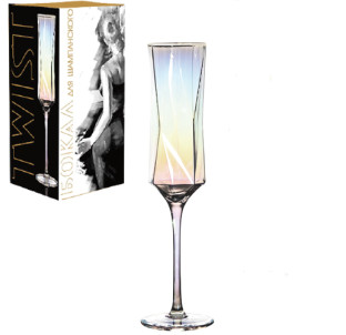 7051-04 Келих для шампанського "Twist" 240мл - фото