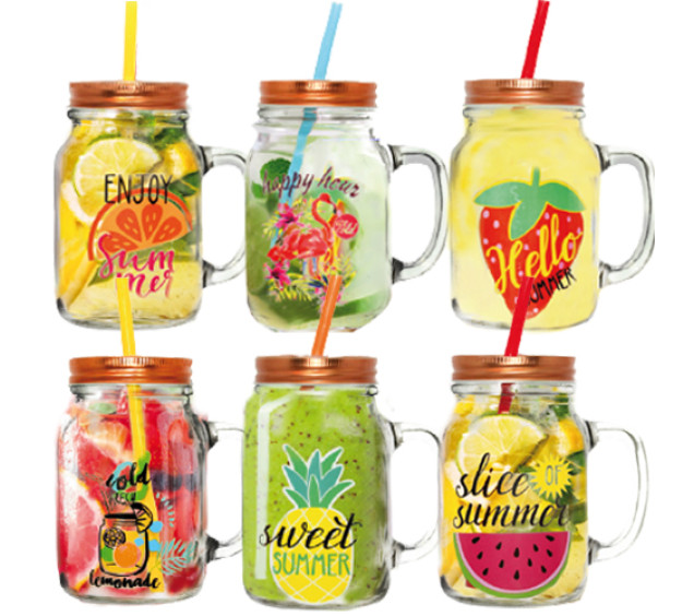 739 Чашка скляна "Привіт, літо" 600мл - фото