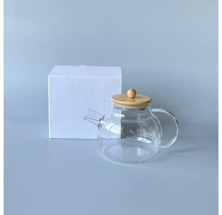 767-1 Чайник-заварник 1л Сlassic з бамбуковою кришкою - фото