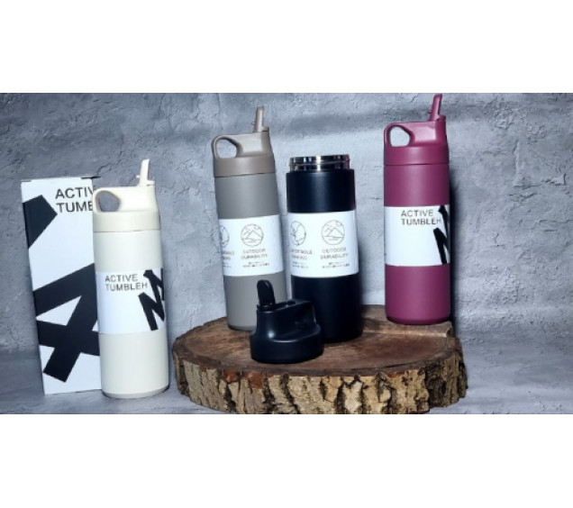 80619 Термостакан із трубочкою 550 мл  ( варіант ) - фото