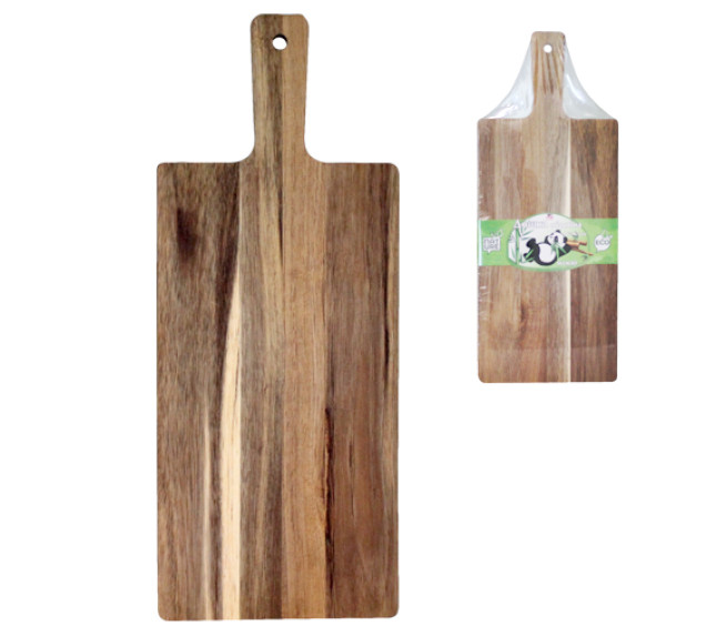 8852 Дошка обробна Преміум з ручкою (акація) 46*18,5*1,5см - фото