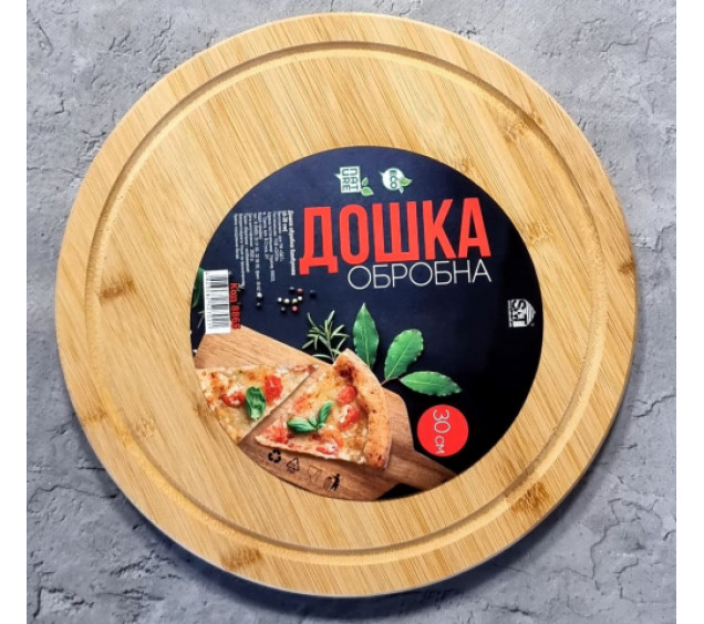 8865 Дошка обробна бамбукова 30*30*1,5 - фото
