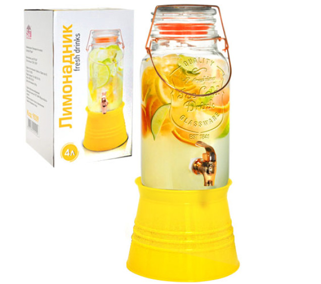 9039 Лимонадник 4л на підставці Відро - фото