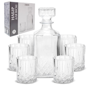 9099 Набір для віскі (графін 1л, стакан 200мл) - фото