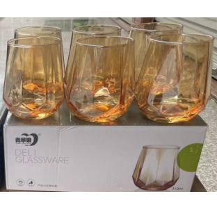 911-00 Набір стаканів AMBER 310 мл - фото