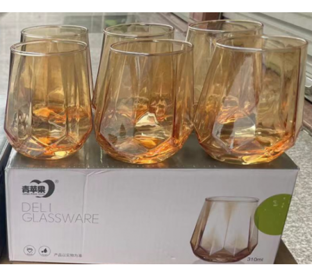 911-00 Набір стаканів AMBER 310 мл - фото