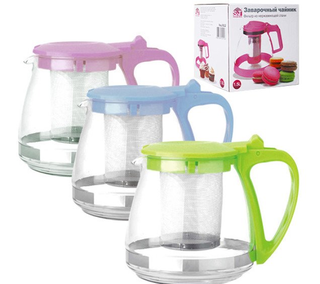 9111 Заварювальний чайник 1300мл - фото