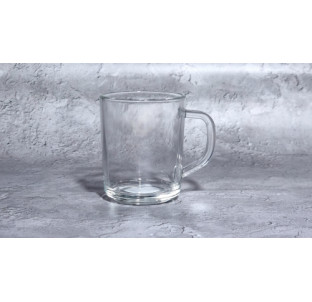 9304-6 Чашка скляна без малюнку 230мл - фото