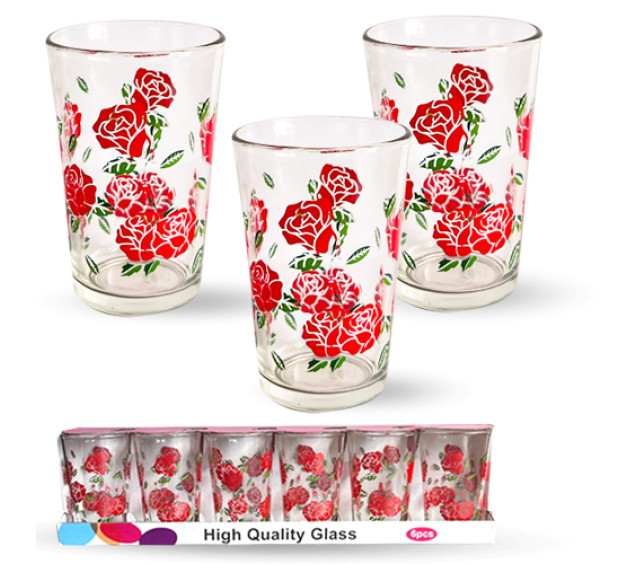 945-4 Набір склянок 6шт "Розарій" 210 мл - фото