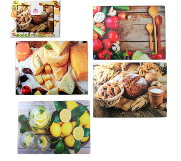 9554 Дошка обробна скляна 35*25см - фото