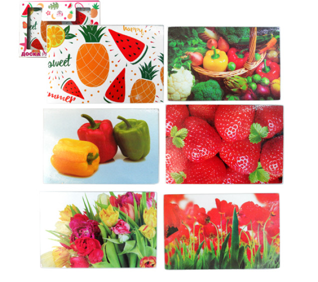 9555 Дошка обробна скляна 30*20см - фото