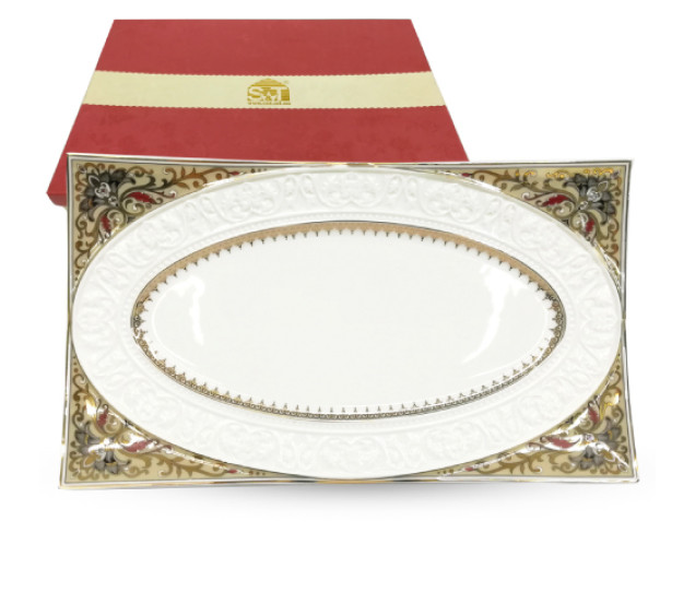 9709-2 Блюдо прямокут. Амелі 25,7*15,2 - фото