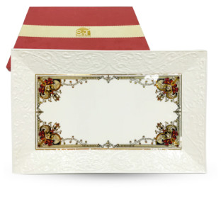 9709-3 Блюдо прямокут. Лаура 25,7*15,2 - фото