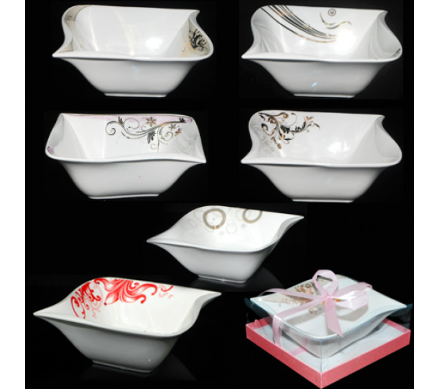 9773 Цукерниця 18*17,5*7см Кристали - фото