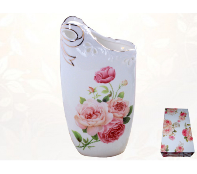 9860 Ваза для квітів 8' Бант (620мл, в.19,5см) (12) - фото