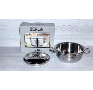 9999-1 Каструля з нержавіючої сталі 3л Gastro з нержавіючою стальною кришкою - фото