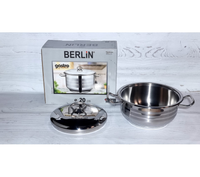 9999-1 Каструля з нержавіючої сталі 3л Gastro з нержавіючою стальною кришкою - фото